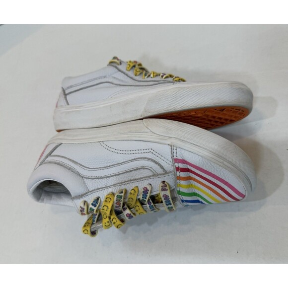 Vans X Flour Shop Old Skool Leather Rainbow Sneakers Shoes Mens 5.0 Womens 6.5 - Picture 14 of 16